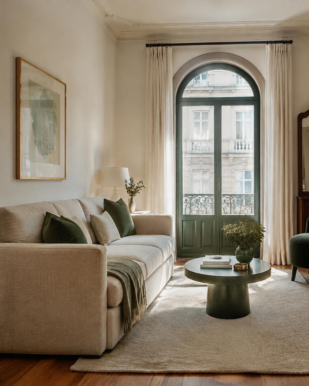 Interior acolhedor de apartamento português